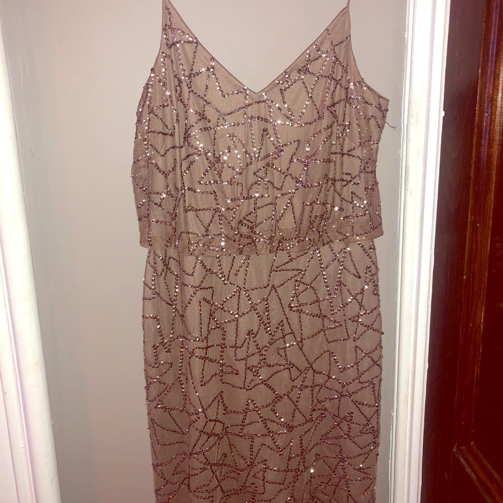 Adrianna Papell Beaded Sequin dress size 6